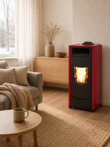 Poêle à granulés HY 12,2 kW, design moderne et fin, utilisation multi-espaces, <span class=keywords><strong>silencieux</strong></span>, efficace, télécommande, entièrement vitré - Product Image 6