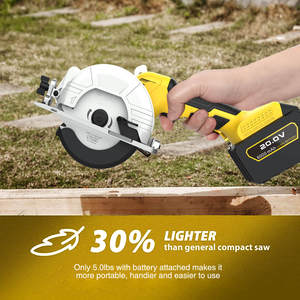 <span class=keywords><strong>Scie</strong></span> <span class=keywords><strong>circulaire</strong></span> électrique compacte sans fil rechargeable, mini <span class=keywords><strong>scie</strong></span> <span class=keywords><strong>circulaire</strong></span> portative pour la coupe du bois - Product Image 6