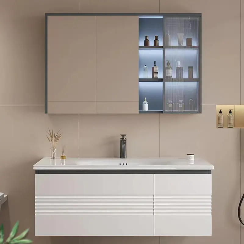 Super high cost performance finished bathroom cabinet plywood vanity