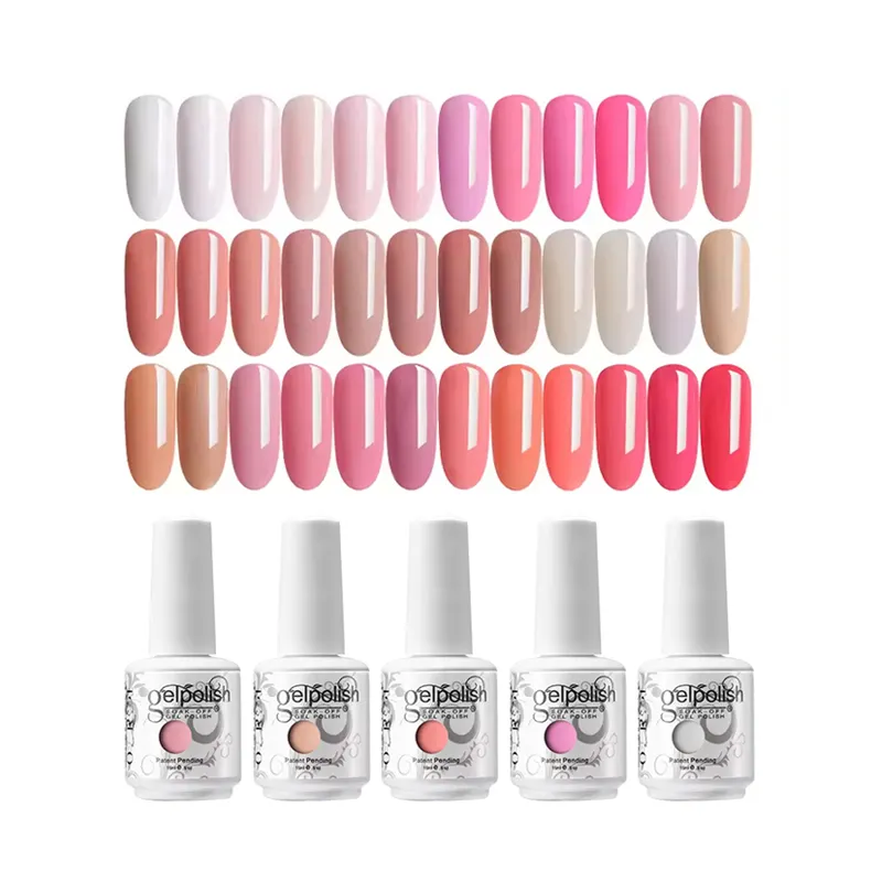 Vente en gros Fournitures pour Ongles Logo Personnalisé Marque Privée 15ml 148 Couleurs Vegan Biologique Créez Votre Propre Marque Vernis à Ongles UV Gel