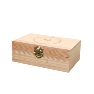 Caja de almacenamiento de madera con tapa abatible de 9 cm x 8 mm de grosor para joyas, aceites esenciales, perfumes, organizador de escritorio - Product Image 5