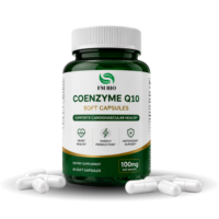 Coenzyme Q10 en gélules dures Coenzyme Q10 100mg Ubiquinone CoQ10 Antioxydant Bien-être cardiaque Coenzyme Q10 Supplément en marque blanche OEM