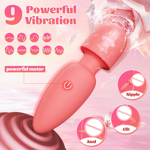 Vibrador Mini Bullet Portátil com 9 Vibrações, Massageador AV, Brinquedo Sexual para Mulheres, Dildo para Estimulação da Vagina, Clitóris e Ponto <span class=keywords><strong>G</strong></span> - Product Image 3