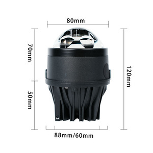 เลนส์ไฟตัดหมอก LED ขนาด 3.0 นิ้ว แบบลำแสงคู่ กำลังสูง 75W 6000K สำหรับติดตั้งเพิ่มเติมในรถยนต์ กันน้ำ - Product Image 2