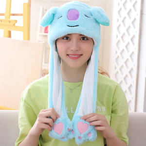 Baru Led <span class=keywords><strong>Korea</strong></span> Topi Kelinci Topi Kelinci Telinga Bergerak Lembut Topi Lucu Membuat Topi Kelinci Lucu Topi Kelinci Mewah - Product Image 6