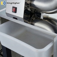 Nouvelle machine à glace pilée électrique commerciale automatique en acier inoxydable, broyeur de glace robuste pour les entreprises