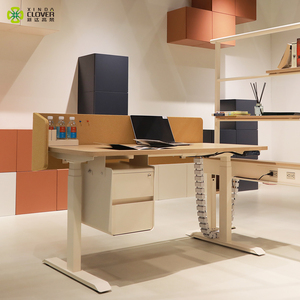 Modern <b>Simple</b> Design Staff Height Adjustable Modular Computer Workstation for Smal Commercial Use - Product Image 3