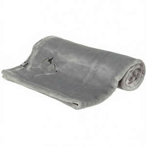 Coperta in peluche per animali domestici 90 x 70 cm grigia, morbida e calda, per cani e gatti, comoda biancheria da letto - Product Image 3