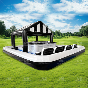 บาร์เป่าลม PVC แบบกำหนดเองจากโรงงานสำหรับงานปาร์ตี้ในสวนหลังบ้าน บาร์เป่าลมสำหรับสระว่ายน้ำ โรงงานผลิตบาร์เป่าลมสำหรับสระว่ายน้ำตามสั่ง - Product Image 4