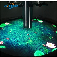 Plancher de danse LED intérieur étanche Brightstat P2.5 NDS, couleur 1R1G1B, luminosité 2200 cd/m², angle de vision 160°, CMS piloté par l'IA