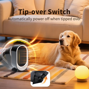 Calentador Eléctrico Portátil de Cerámica PTC, Calentador de Espacio Independiente de Sobremesa, Calentamiento Rápido 800W 1200W para Hogar y Oficina - Product Image 2