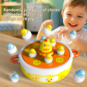 TOMMABO giochi di funzionamento della famiglia di pesca giocattoli da Bowling rotanti musica rimbalzo e cattura <span class=keywords><strong>gioco</strong></span> di <span class=keywords><strong>pollo</strong></span> Pop up giochi da tavolo per bambini - Product Image 3