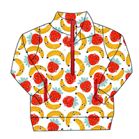 Vestes à Capuche pour Petits Garçons et Filles Motif Personnalisé Col Demi-Zip & Poches à Fermeture Éclair Vêtements Extérieurs à la Mode pour Tout-Petits et Jeunes
