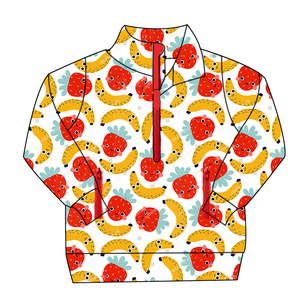 Chaquetas de Estilo Pullover para Niños <span class=keywords><strong>y</strong></span> Niñas, Diseño Personalizado, Cuello con <span class=keywords><strong>Media</strong></span> Cremallera <span class=keywords><strong>y</strong></span> Bolsillos con Cremallera, Ropa Exterior Moderna para Niños Pequeños - Product Image 4