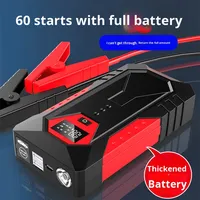 M43 Starter lompatan darurat mobil 12V, Bank daya ponsel kapasitas besar, penguat pengapian cadangan baterai mobil 2000A puncak lampu LED