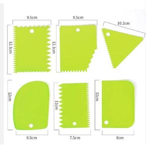 Wholesale Hot <strong>Baking</strong> Pasty <strong>Tools</strong> Colorful <strong>Scraper</strong> Food Grade PP Bread <strong>Scrapers</strong> 6pcs <strong>Set</strong> - Product Image 4