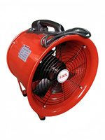 Ventilateur de ventilation à flux axial portable pour la ventilation Ventilateur d'échappement pour espace confiné Ventilateur 370w 6000cfm Boîtier de 10 pouces