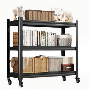 Estantes metálicos ajustables <span class=keywords><strong>de</strong></span> 3 niveles para almacenamiento <span class=keywords><strong>de</strong></span> alimentos Estantería <span class=keywords><strong>de</strong></span> 3 estantes sin pernos <span class=keywords><strong>de</strong></span> alta calidad para garaje y cocina <span class=keywords><strong>de</strong></span> <span class=keywords><strong>almacén</strong></span> - Product Image 1