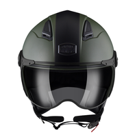 Casques ASTONE, matériau ABS de haute qualité, casque ouvert pour moto unisexe, quatre saisons, vert mat, modèle J6, taille XS-2XL, en solde
