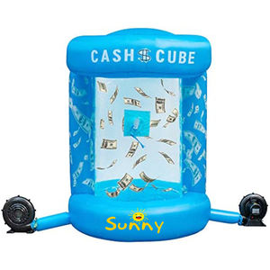 Máquina Inflable para Atrapar Dinero, Cabina Inflable con Forma de Cubo de Efectivo, Juegos Interactivos Inflables, Cabina de Dinero de Dibujos Animados Estándar para Promoción - Product Image 5