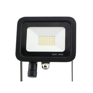 CL1918 20W Slanke LED-schijnwerper IP65 Neutraal Wit met Optionele Zwarte Behuizing PIR-sensor Beveiligingslamp - Product Image 1