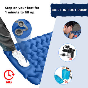 Надувной ультралегкий портативный туристический коврик/матрас из ТПУ/ПВХ с встроенной подушкой, влагостойкий, экологичный - Product Image 3