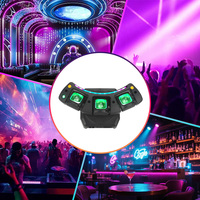 Projecteur de scène à tête mobile à trois bras effet écrevisse, style navire spatial, pour discothèque, fête, club, DJ, mariage, événement