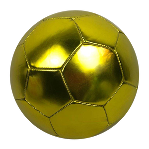 Pallone da Calcio di Alta Qualità, Misura Cinque, Colore Metallizzato Lucido Dorato - Product Image 4