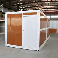 Maison conteneur pliable d'usine, mini-maison préfabriquée pour campus universitaires, bureaux, ateliers – Kit de maisons pliantes