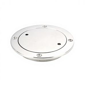 Wholesale Retail Stainless Steel Deck Disc 176mm <b>Marine</b> <b>Hardware</b> Accessories for Yacht Hatch and Handhole Cover for Boats - Product Image 2
