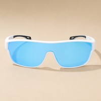 Nouvelles Lunettes de Sport Tendance 2025 – Lunettes de Soleil Sportives Surdimensionnées à Verres Miroir Polarisés pour Hommes et Femmes – Monture TR90 pour Course en Extérieur