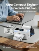 Imprimante d'étiquettes thermiques sans fil PM64D avec écran tactile intelligent, fabricant d'étiquettes 4x6 pour la logistique e-commerce, la vente au détail et l'entreposage