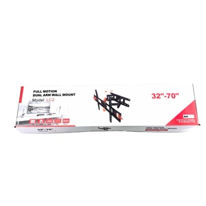 Support mural pour téléviseur en acier laminé à froid fixe Kelmy pour téléviseurs et moniteurs de 32 à 70 pouces, compatibilité VESA 600x400 mm - Product Image 2