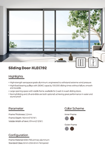 Puertas Corredizas de Aluminio Deioux, Ahorro de Energía, Aislamiento Acústico, Puertas de Vidrio Grandes para Sala de Estar - Product Image 6