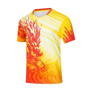 Maillot de tennis personnalisé avec logo, design par sublimation, dernier design, séchage rapide, 100 % polyester, manches courtes. - Product Image 1