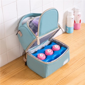 Fashion Ladies Double-deck Mummy <b>Bag</b> for Wholesales Milk <b>Bottle</b> Insulated Thermal <b>Cooler</b> Storage <b>Bag</b> Factory Price - Product Image 2