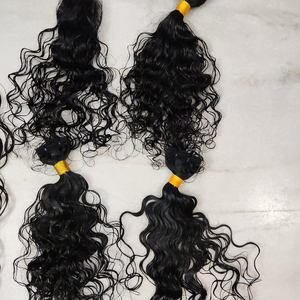 Paquets de cheveux indiens bruts à double tirage en gros | Vague lâche alignée sur les cuticules 100% | Cheveux humains non traités à donneur unique - Product Image 2