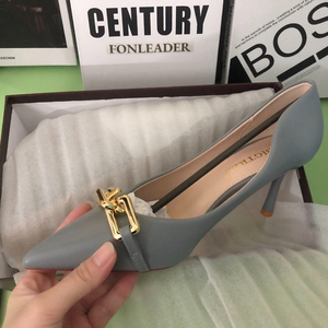 Zapatos de Vestir Modernos para Oficina, con Punta Abierta, Tacones con Cadena Metálica, Sexys, para Damas - Product Image 6