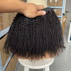 Extensiones de Cabello Humano Rizado Suave, Color Negro <span class=keywords><strong>Balayage</strong></span> con Raíz Oscura, Rizado Profundo Brasileño, Ombre, Rizado Afro, Ondulado, Jerry Curly - Product Image 3