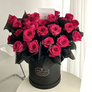 Solid Color Flowers Rigid Eco-Friendly Recyclable Embossed UV Finish Paperboard Bouquet <b>Gift</b> <b>Box</b> <b>Empty</b> Arrangement Mothers Day - Product Image 5