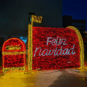 Grandes lumières LED 3D du Père Noël en PVC pour le Nouvel An et les Fêtes pour la décoration de paysages extérieurs Classé IP65 - Product Image 2