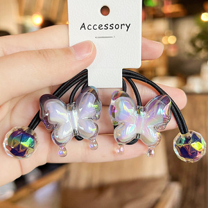 ยางรัดผมทรงผีเสื้อเปลี่ยนสีผมแบบไล่ระดับสี2ชิ้น/เซ็ต - Product Image 2