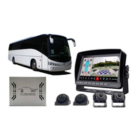 CCENTEN 360 degrés MDVR AHD 1080P moniteur voiture affichage caméra de recul universel Mobile Dvr système Linux 2 ans 7"