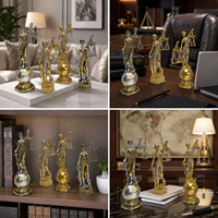 Statuette Moderne Déesse de la Richesse en Résine, Décoration d'Intérieur, Ornement de Bureau, Cadeau d'Affaires, Fourniture de Décoration