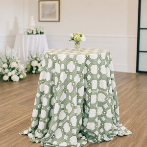 <span class=keywords><strong>Tovaglia</strong></span> per Matrimonio con Motivo <span class=keywords><strong>Verde</strong></span> in Poliestere, Tovaglie Rotonde Eleganti, <span class=keywords><strong>Tovaglia</strong></span> per Feste di Matrimonio e Hotel, Personalizzabile - Product Image 2