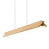 Lampe à bande LED de style japonais Lustre nordique de taille moyenne de forme carrée simple et silencieuse pour restaurant, bar, bureau, salon de thé