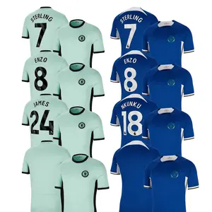 2023/24 Chelseas Soccer Jerseys Home Football Away Shirts Custom Third Fourth Blank Uniform Suit #7 Sterling #8 #18 #24
