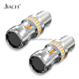 JIACHI 1156 BAU15S PY21W 3156 LED jaune ambre feu de signalisation latéral avec ventilateur Canbus BA15S P21W T20 7440 W21W LED indicateur antibrouillard - Product Image 6