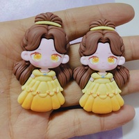 Accessoires de décoration de téléphone en gros, breloques en résine à dos plat de 20 mm, personnalisables DIY, motif poupée en argile Kawaii