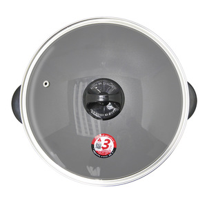 HANABISHI 10-Inch Electric <b>Pan</b> Matte Black Non-Stick Glass <b>Lid</b> 1.5L Capacity Model HGP-10T Home Cooking Outdoor Cooking Picnic - Product Image 5